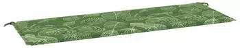 vidaXL Gartenbank-Auflage Blattmuster 150x50x4cm Oxford-Gewebe (361161)