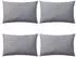 vidaXL Gartenkissen 4 Stk. 60x40cm Grau (132305)