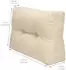 Beautissu ECO Elements Palettenkissen Rücken 60x40x20cm Natur 2tlg