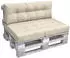 Beautissu ECO Elements Palettenkissen Rücken 60x40x20cm Natur 2tlg