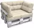 Beautissu ECO Elements Palettenkissen Rücken 60x40x20cm Natur 2tlg