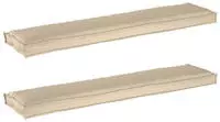 vidaXL Palettenkissenset 2 pcs Beige 180 x 40 x 8 cm Oxford-Stoff