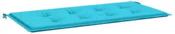 vidaXL Bankpolster Uni T&uuml;rkis 120x50x3cm Oxford-Stoff (361141)