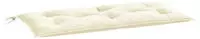 vidaXL Gartenbank-Auflage Creme 100x50x7 cm Oxford-Gewebe