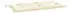 vidaXL Gartenbank-Auflage Creme 100x50x7cm Oxford-Gewebe (361566)