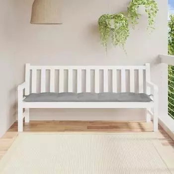 vidaXL Gartenbank-Auflage Grau 180x50x7cm Oxford-Gewebe (361622)