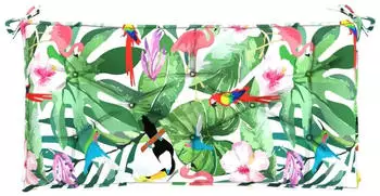 vidaXL Gartenbank-Auflage Mehrfarbig 110x50x7cm Stoff (361825)