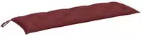 vidaXL Gartenbank-Auflage Melange Weinrot 150x50x7 cm Stoff