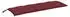 vidaXL Gartenbank-Auflage Melange Weinrot 150x50x7cm Stoff (4002562)
