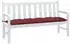 vidaXL Gartenbank-Auflage Melange Weinrot 150x50x7cm Stoff (4002562)