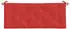 vidaXL Gartenbank-Auflage Rot 120x50x7cm Oxford-Gewebe (361589)