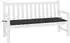 vidaXL Gartenbank-Auflage Schwarz 200x50x4cm Oxford-Gewebe (47613)