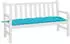 vidaXL Gartenbank-Auflage Türkis 150x50x7cm Oxford-Gewebe (361620)