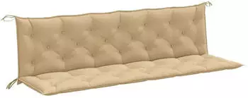 vidaXL Gartenbank-Auflagen 2 Stk. Melange Beige 200x50x7cm Stoff (4002633)