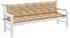 vidaXL Gartenbank-Auflagen 2 Stk. Melange Beige 200x50x7cm Stoff (4002633)