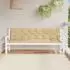 vidaXL Gartenbank-Auflagen 2 Stk. Melange Beige 200x50x7cm Stoff (4002633)