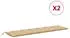 vidaXL Gartenbank-Auflagen 2 Stk. Melange Beige 200x50x7cm Stoff (4002633)