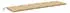 vidaXL Gartenbank-Auflagen 2 Stk. Melange Beige 200x50x7cm Stoff (4002633)