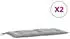 vidaXL Gartenbank-Auflagen 2 Stk. Melange Hellgrau 100x50x7cm Stoff (4002586)