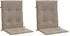 vidaXL Gartenstuhlauflagen für Niedriglehner 2 Stk. Taupe 100x50x3cm (47562)