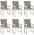 vidaXL Gartenstuhlauflagen für Niedriglehner 6 Stk. Taupe 100x50x3cm (314139)