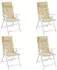 vidaXL Hochlehner-Auflagen 4 Stk. Beige Oxford-Gewebe (361884)