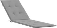 vidaXL Liegestuhl-Auflage Grau (75+105)x50x4 cm