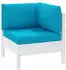 vidaXL Palettenkissen 3-tlg. Hellblau Oxford-Gewebe (361777)