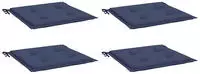 vidaXL Palettenkissen 4 Stk. Marineblau 40x40x4 cm Oxford-Gewebe
