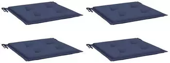 vidaXL Palettenkissen 4 Stk. Marineblau 40x40x4cm Oxford-Gewebe (378359)