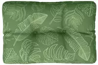 vidaXL Palettenkissen Blattmuster 50x40x12 cm Stoff