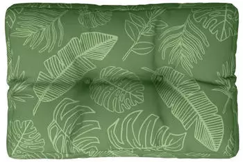 vidaXL Palettenkissen Blattmuster 50x40x12cm Stoff (360554)