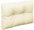 vidaXL Palettenkissen Creme 60x40x12cm Stoff (360559)