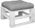 vidaXL Palettenkissen Grau 60x60x12cm Stoff (360448)