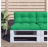 vidaXL Palettenkissen Gr&uuml;n 80x40x12 cm Stoff