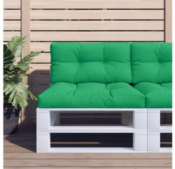 vidaXL Palettenkissen Gr&uuml;n 80x40x12cm Stoff (360606)
