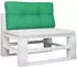 vidaXL Palettenkissen Grün 80x40x12cm Stoff (360606)