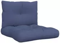 vidaXL Palettenkissen-Set Marineblau 60x38x13 cm Stoff