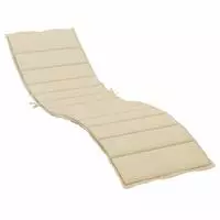 vidaXL Sonnenliegen-Auflage Beige 200x60x3 cm Oxford-Gewebe