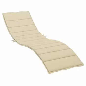 vidaXL Sonnenliegen-Auflage Beige 200x60x3cm Oxford-Gewebe (314206)
