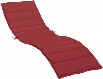 vidaXL Sonnenliegen-Auflage Weinrot 200x70x3cm Oxford-Gewebe (314227)