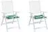 vidaXL Stuhlkissen 2 Stk. Blattmuster 40x40x4cm Stoff (361002)