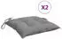 vidaXL Stuhlkissen 2 Stk. Grau 40x40x7cm Oxford-Gewebe (361453)