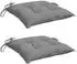 vidaXL Stuhlkissen 2 Stk. Grau 40x40x7cm Oxford-Gewebe (361453)