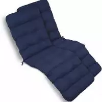 2x Bequeme Liegenauflage Deckchair, 200x50x8 Cm, Blau