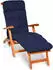 Beautissu Flair DC Deckchairauflage 200x50x8cm Dunkelblau 2tlg