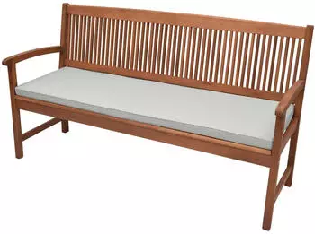 Beautissu Base BK Bankauflage 120x48x5cm Hellgrau