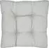Beautissu Xluna Loungekissen Sitz 60x60x10cm Hellgrau