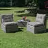Beautissu Xluna Loungekissen Sitz 60x60x10cm Hellgrau