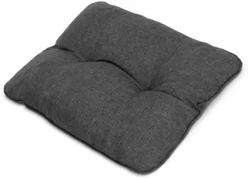 Beautissu Beauflair Loungekissen Outdoor R&uuml;cken 50x40x12cm Graphitgrau